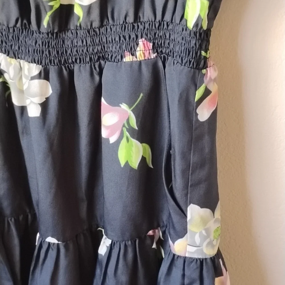 Lil Floral Black Dress